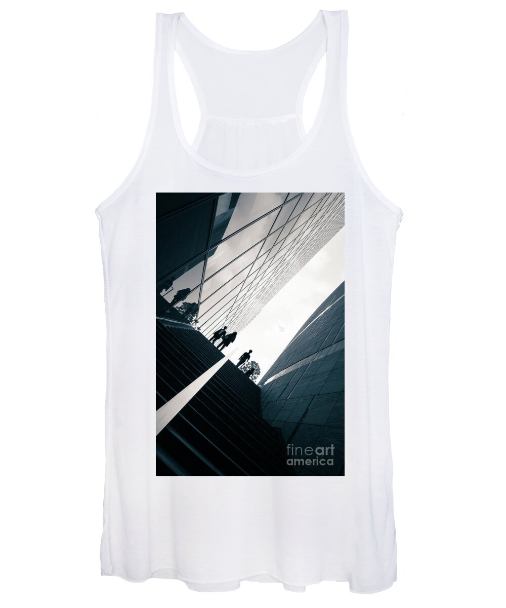 White Women's Tank Top featuring the photograph Street photography Tokyo by Jane Rix