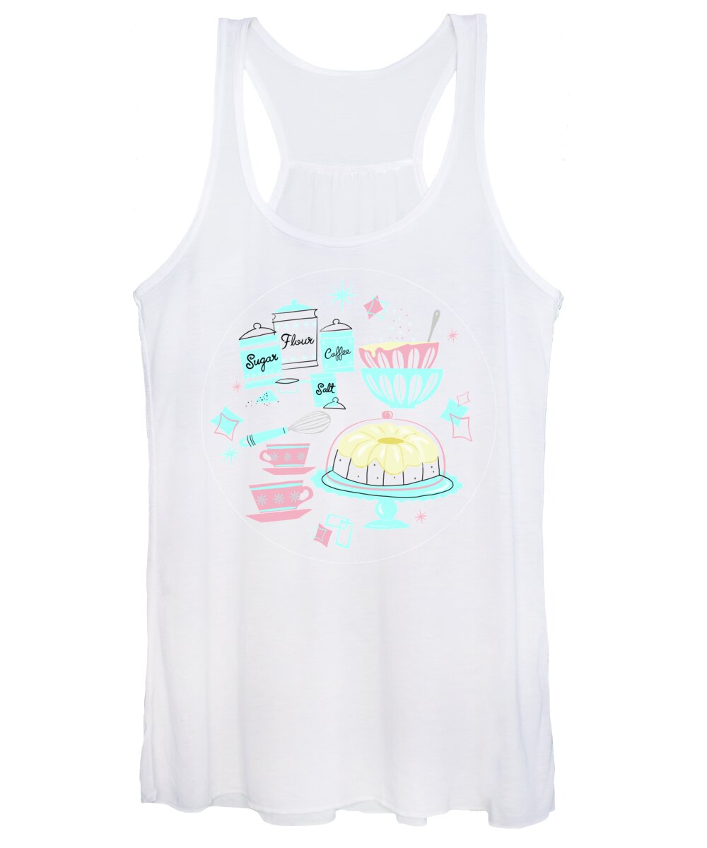 Cute Women's Tank Top featuring the painting Sugar And Spice And Everything Nice by Little Bunny Sunshine
