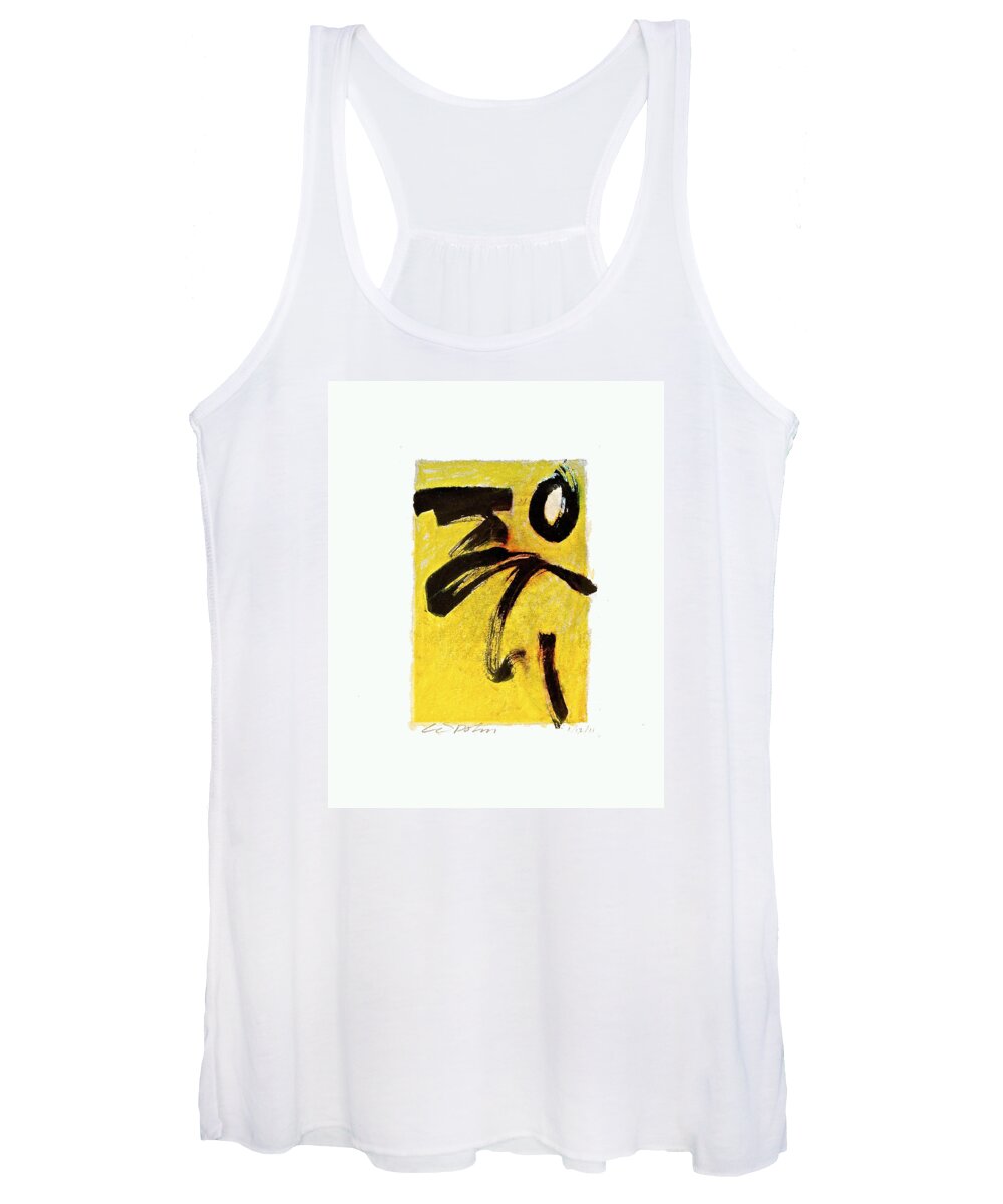 Abstract Women's Tank Top featuring the painting Sulfur Bath --START- by Cliff Spohn