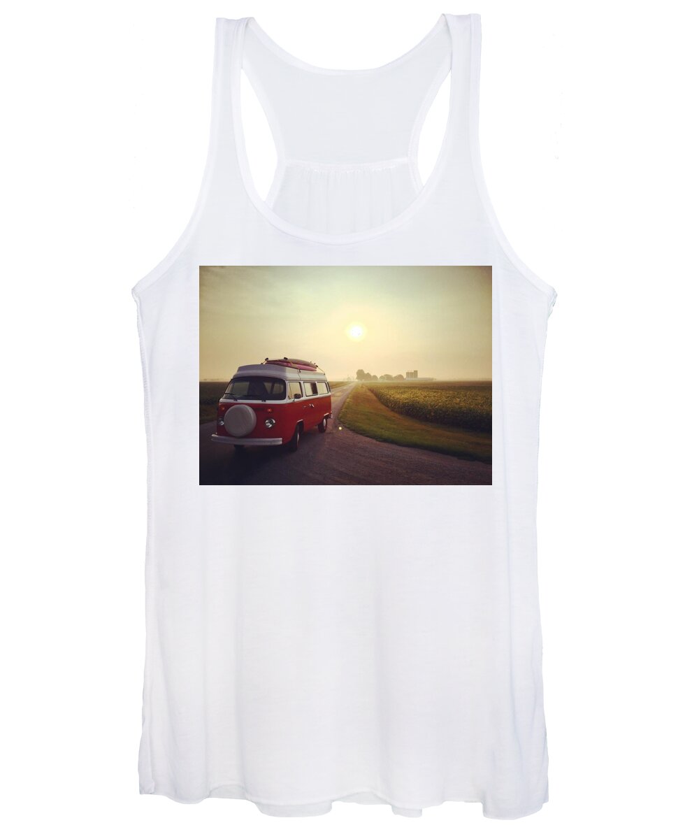 Vw Women's Tank Top featuring the photograph Summer VW Vibe by Andrew Weills