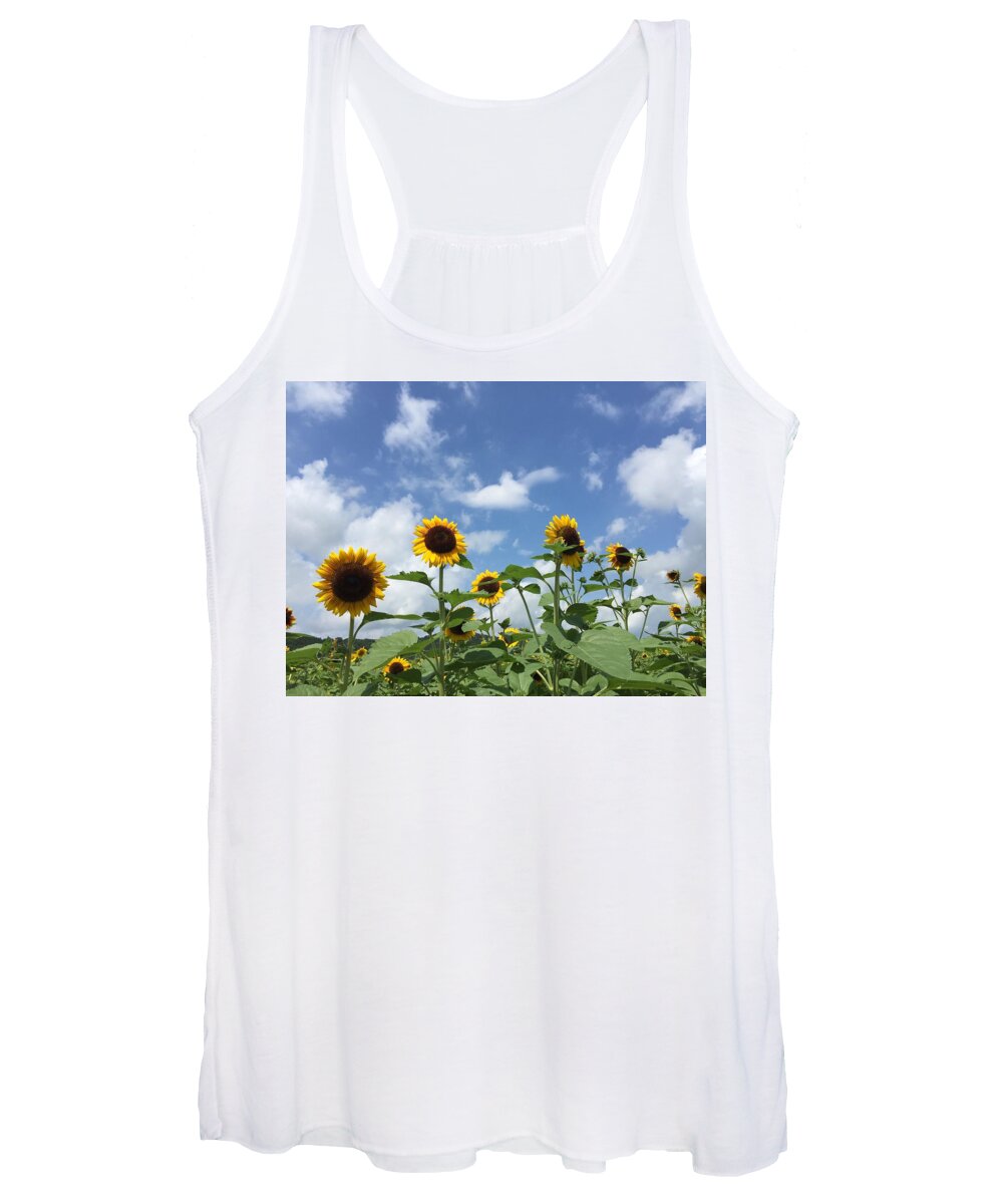 Sunflower 2015 Summer Women's Tank Top featuring the photograph Sunflower by Katsuhiko Yanagisawa