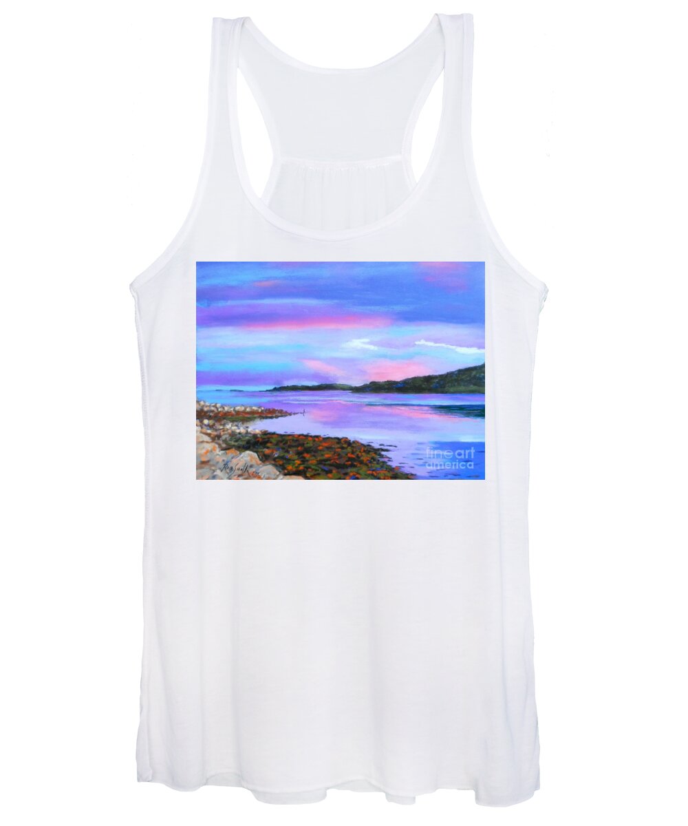 Pastels Women's Tank Top featuring the pastel Sunset at Secret Cove by Rae Smith PAC