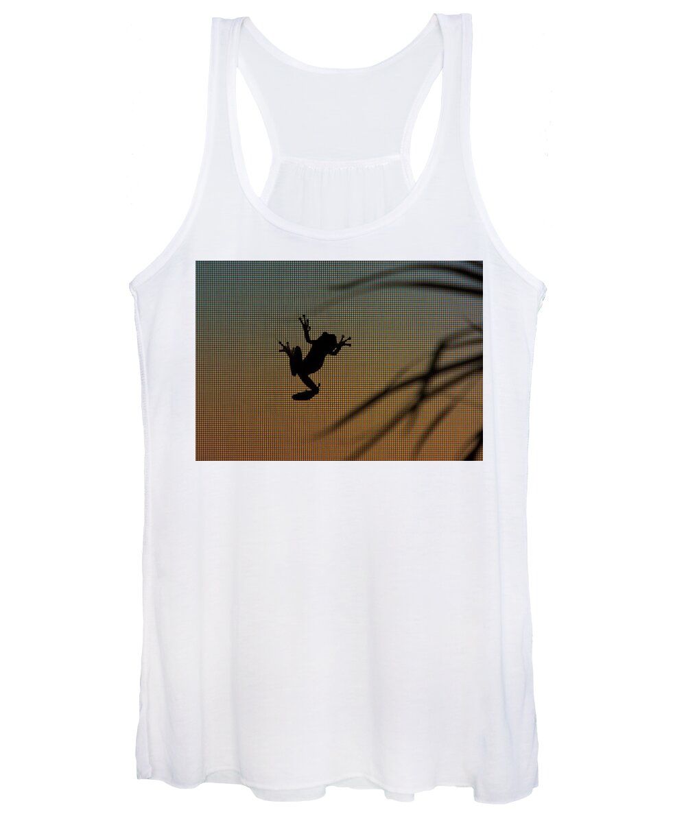 Frog Women's Tank Top featuring the photograph Sunset Baby Frog by Mitch Spence
