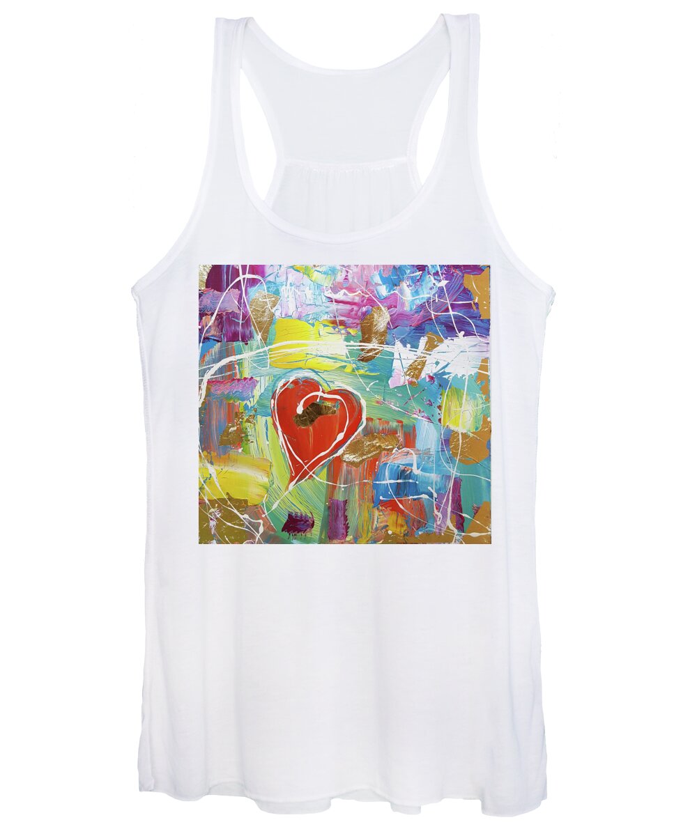 Heart Women's Tank Top featuring the painting Temple Heart by Martin Bush