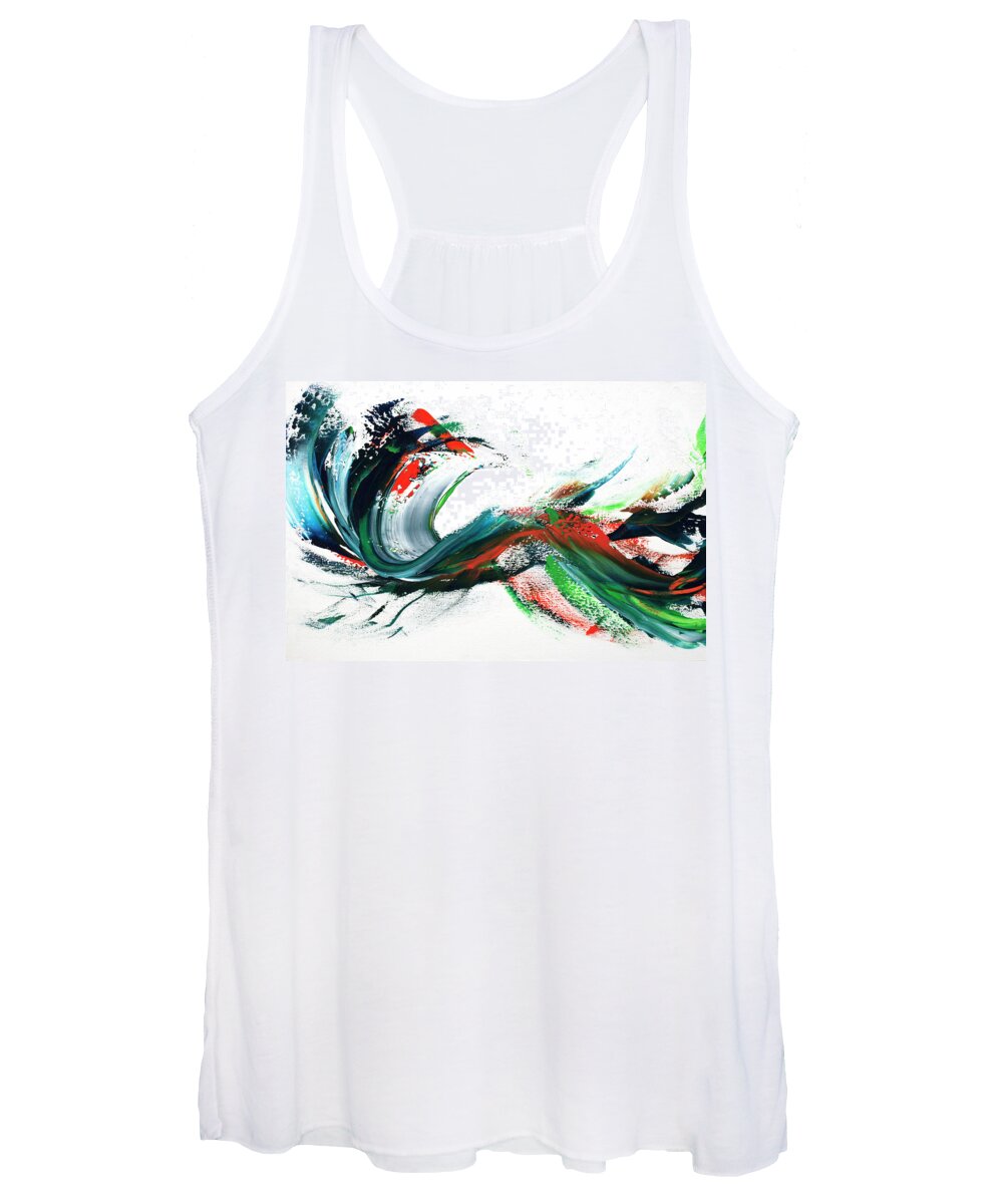 Waikiki Women's Tank Top featuring the painting That time in Waikiki, vol.1 by Nelson Ruger
