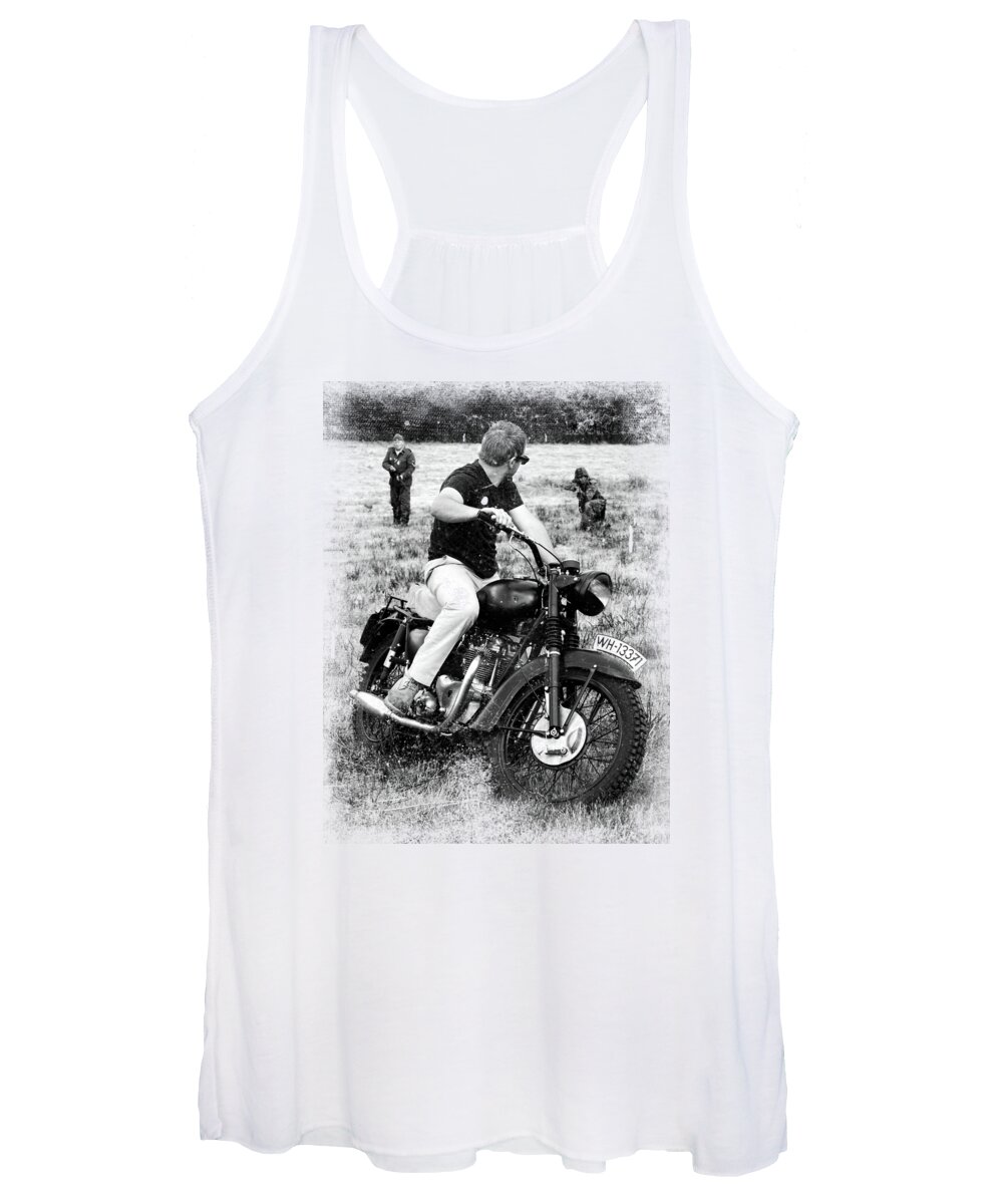 Triumph Women's Tank Top featuring the photograph The Great Escape by Mark Rogan