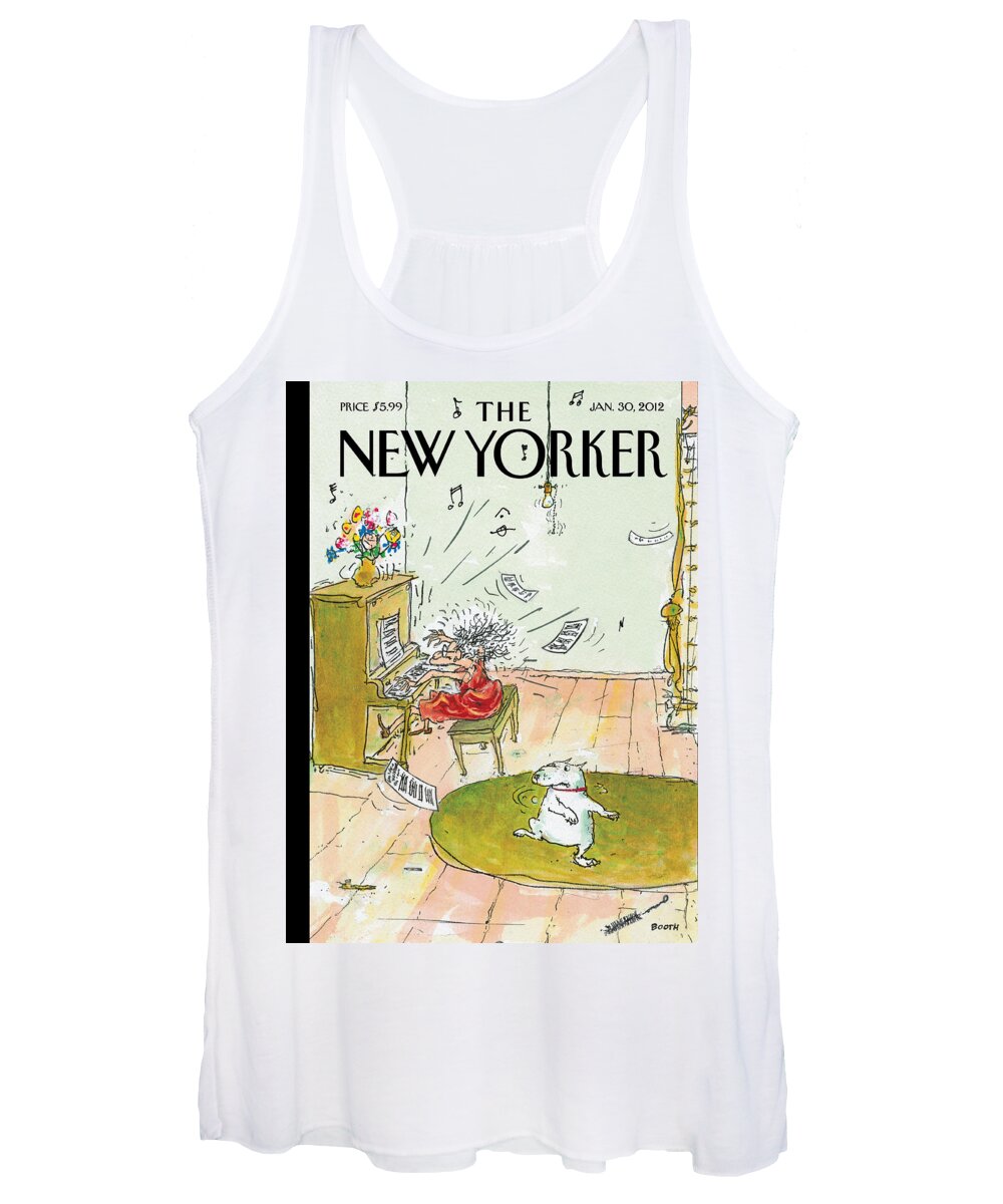 Woman Women's Tank Top featuring the painting Winter Blues by George Booth