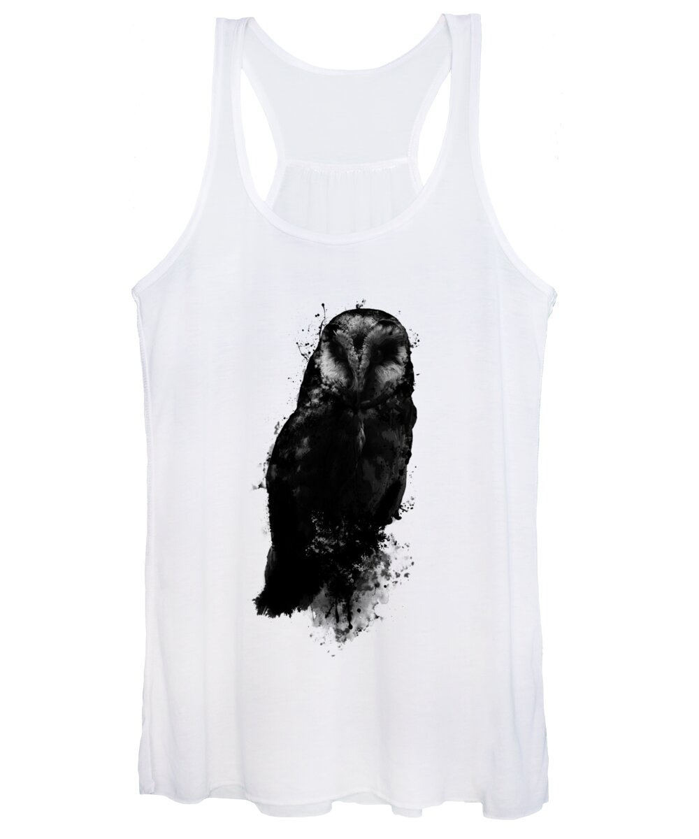 Owl Women's Tank Top featuring the mixed media The Owl by Nicklas Gustafsson