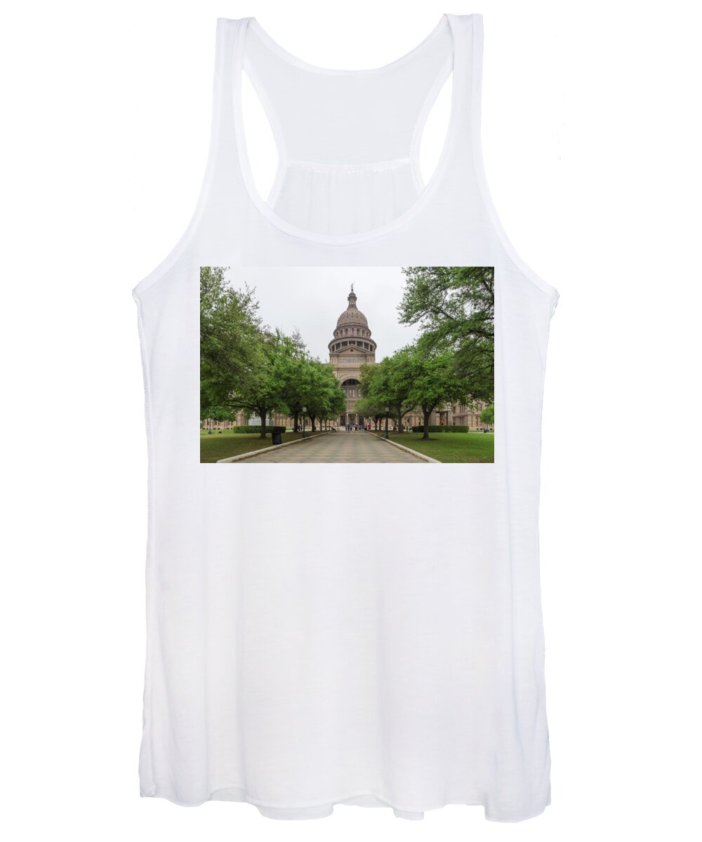 Usa Women's Tank Top featuring the photograph The state capital of Texas by Usha Peddamatham