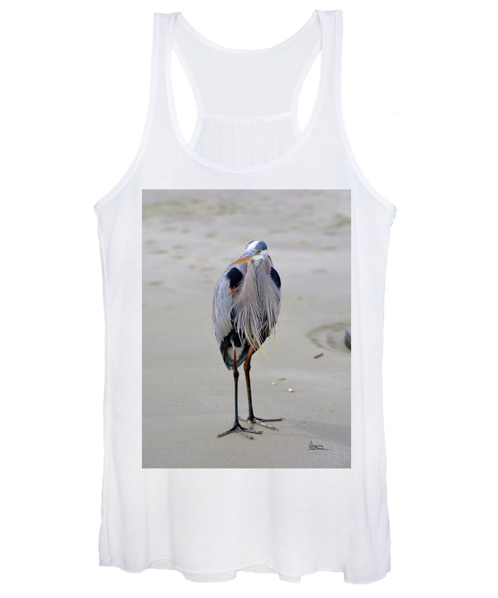  Women's Tank Top featuring the painting The Watcher by Virginia Bond