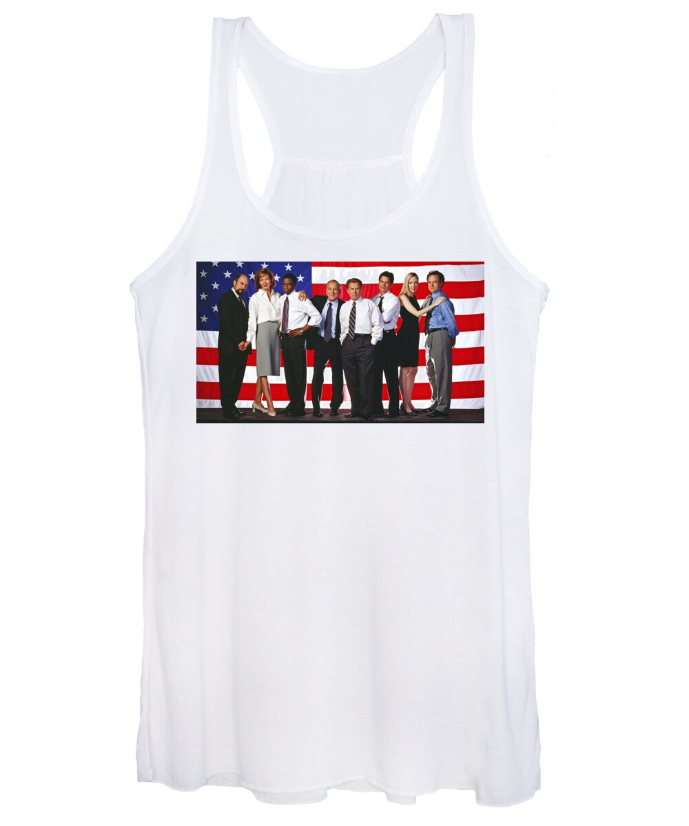 The West Wing Women's Tank Top featuring the digital art The West Wing by Super Lovely