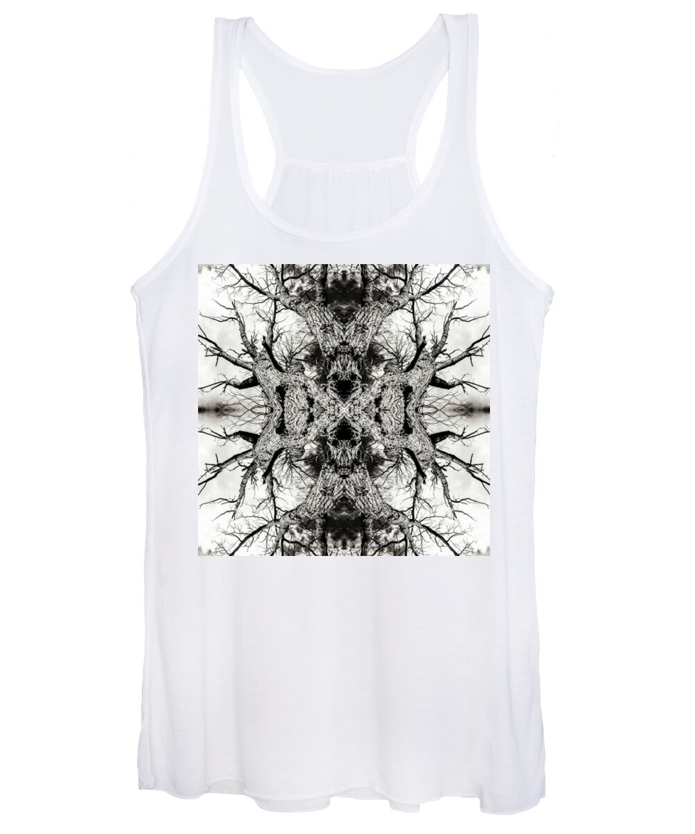 Naturephotography Women's Tank Top featuring the photograph This Tree Symmetry Art Creates A by John Williams