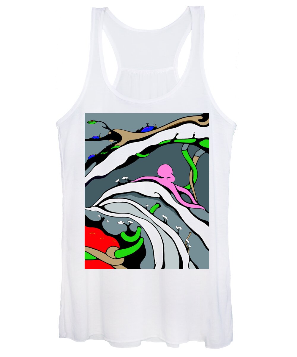 Climate Change Women's Tank Top featuring the drawing Tidal by Craig Tilley