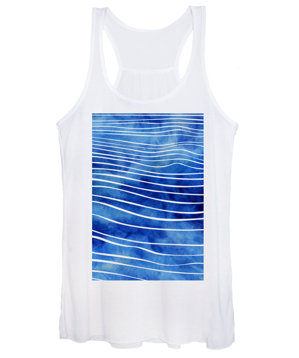 Swell Women's Tank Top featuring the mixed media Tide XI by Stevyn Llewellyn