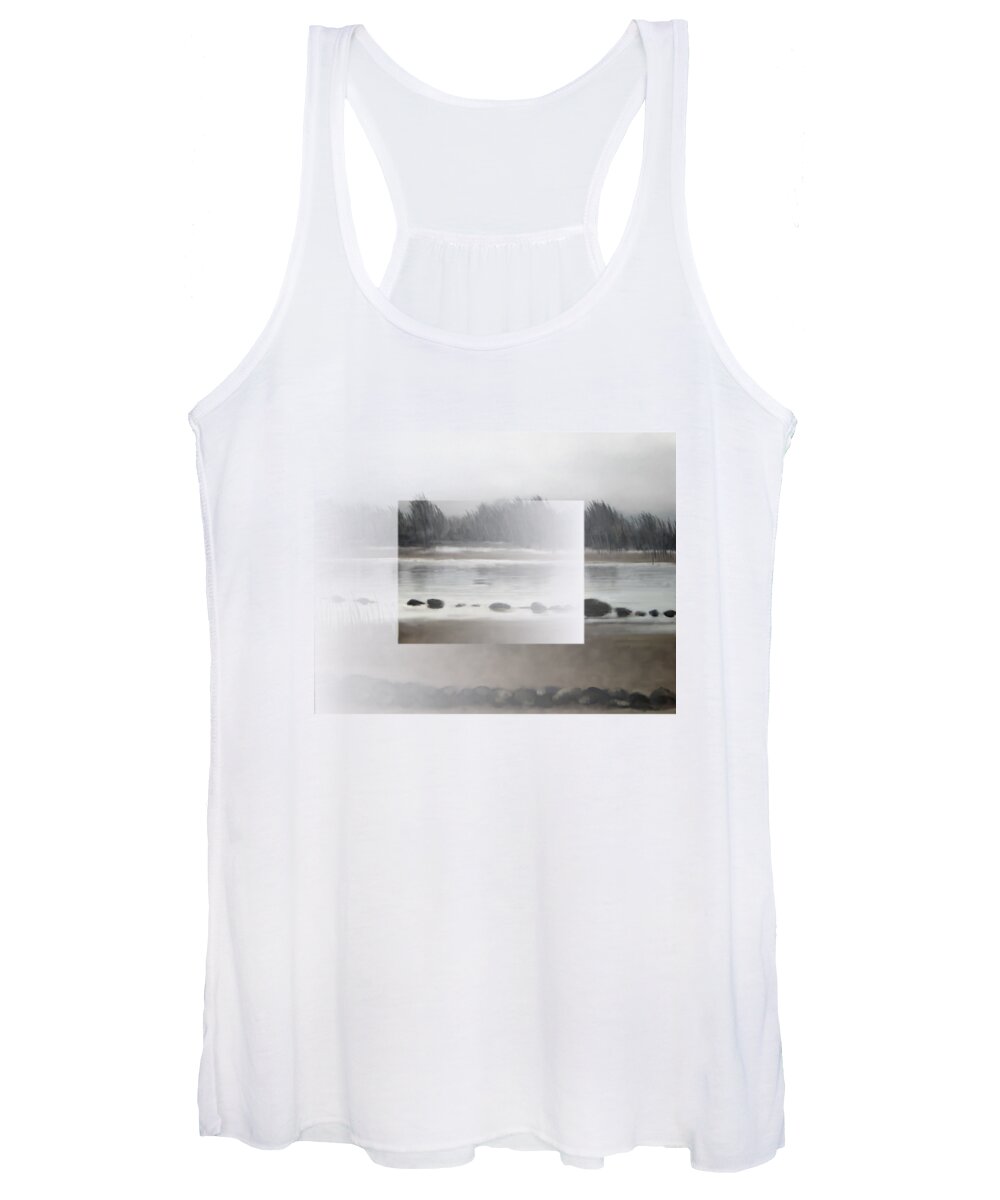 Trees Women's Tank Top featuring the painting Too early out by Ivana Westin