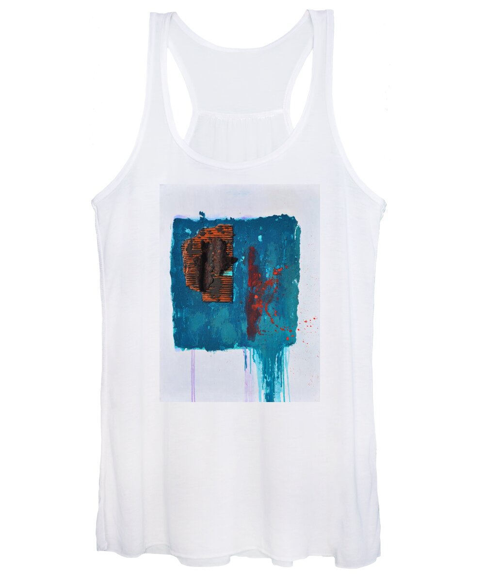 Acrylics Women's Tank Top featuring the painting Tranquility II by Eduard Meinema