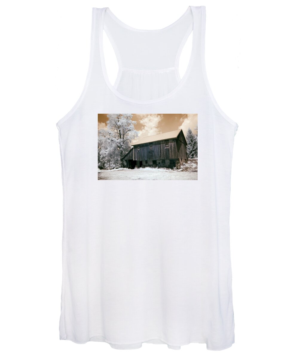 Barn Women's Tank Top featuring the photograph Underground Railroad Slave Hideout by Paul W Faust - Impressions of Light