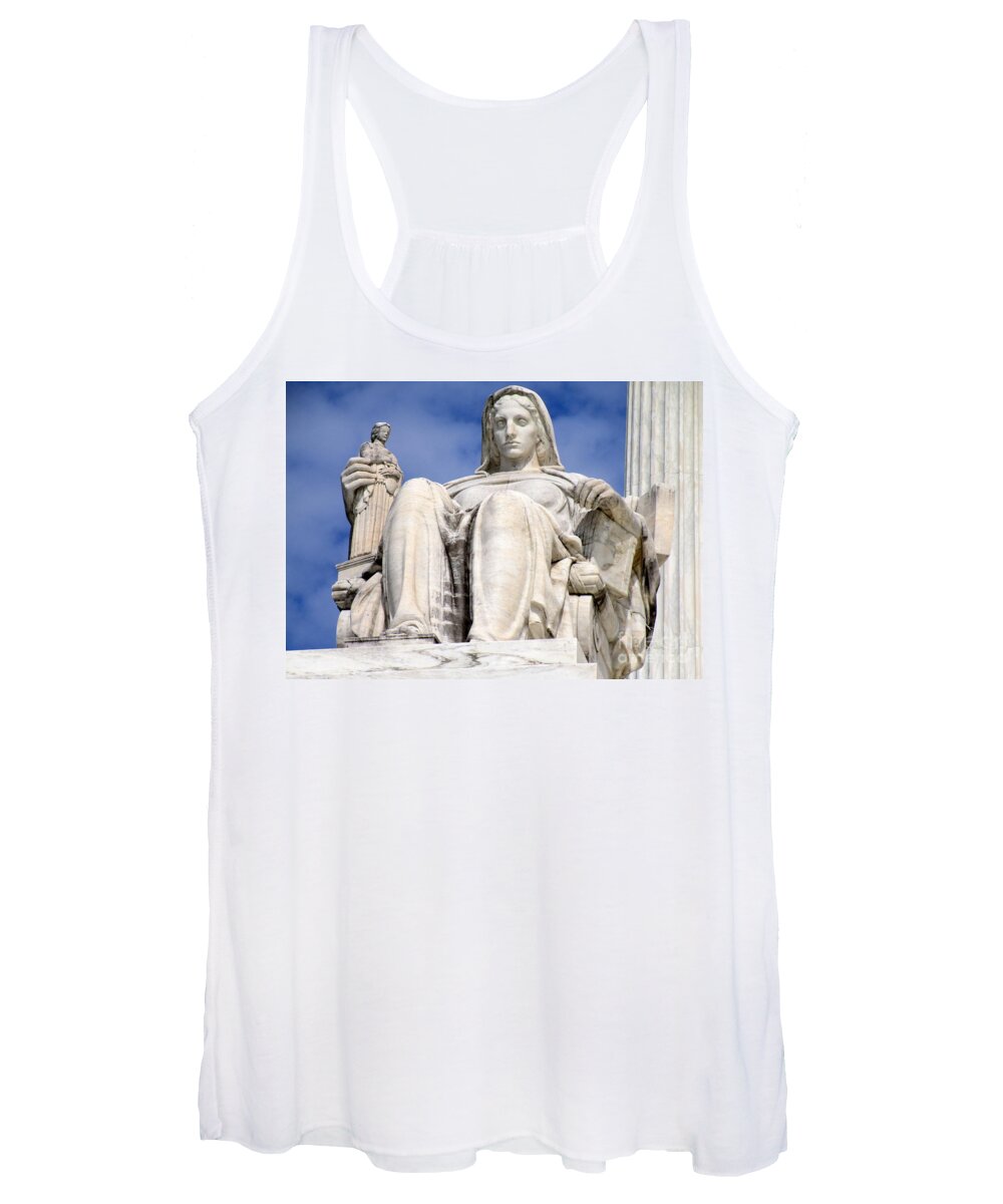 Washington Women's Tank Top featuring the photograph US Supreme Court 7 by Randall Weidner