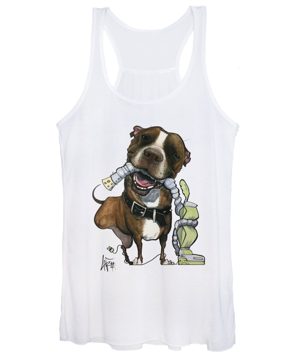 Vca Women's Tank Top featuring the drawing VCA Carley by Canine Caricatures By John LaFree