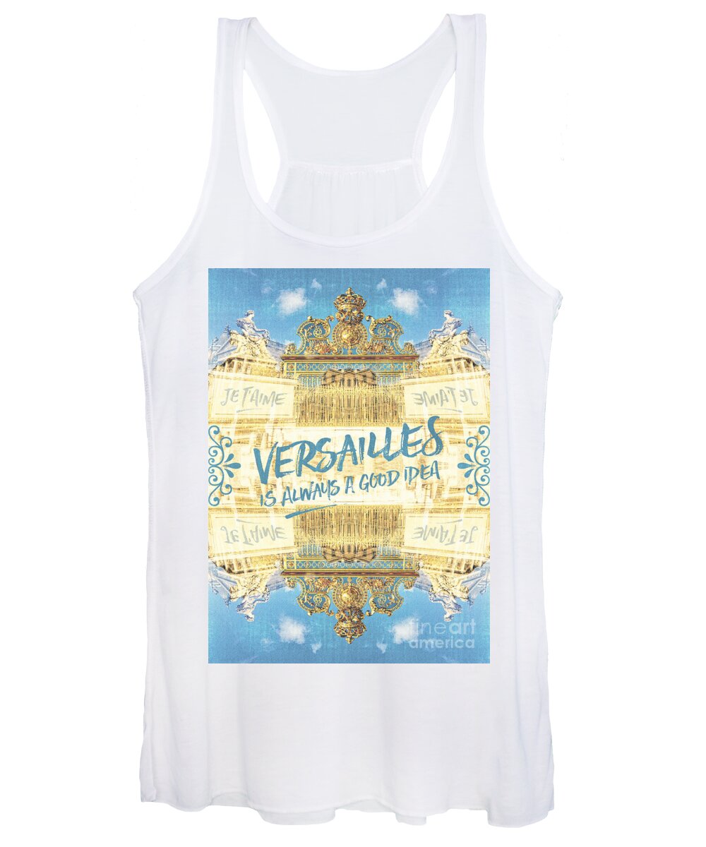 Golden Gate Women's Tank Top featuring the photograph Versailles Is Always A Good Idea Golden Gate by Beverly Claire Kaiya