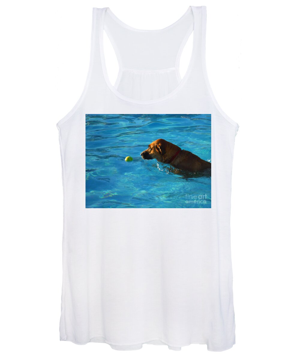 Water Dog Series Women's Tank Top featuring the photograph Water Dogs Series 8 by Paddy Shaffer