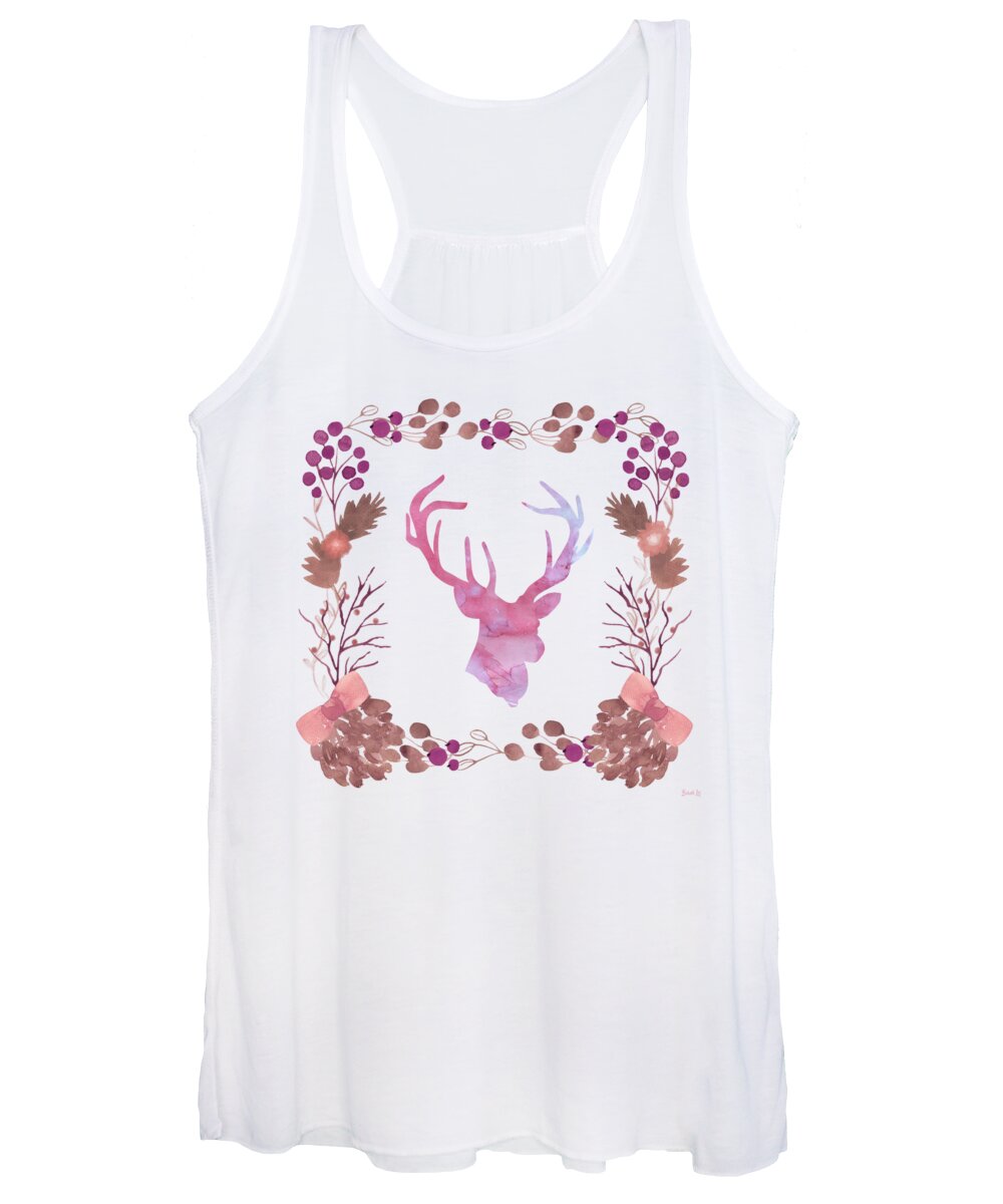 Watercolor Women's Tank Top featuring the painting Watercolors In The Wilderness by Little Bunny Sunshine