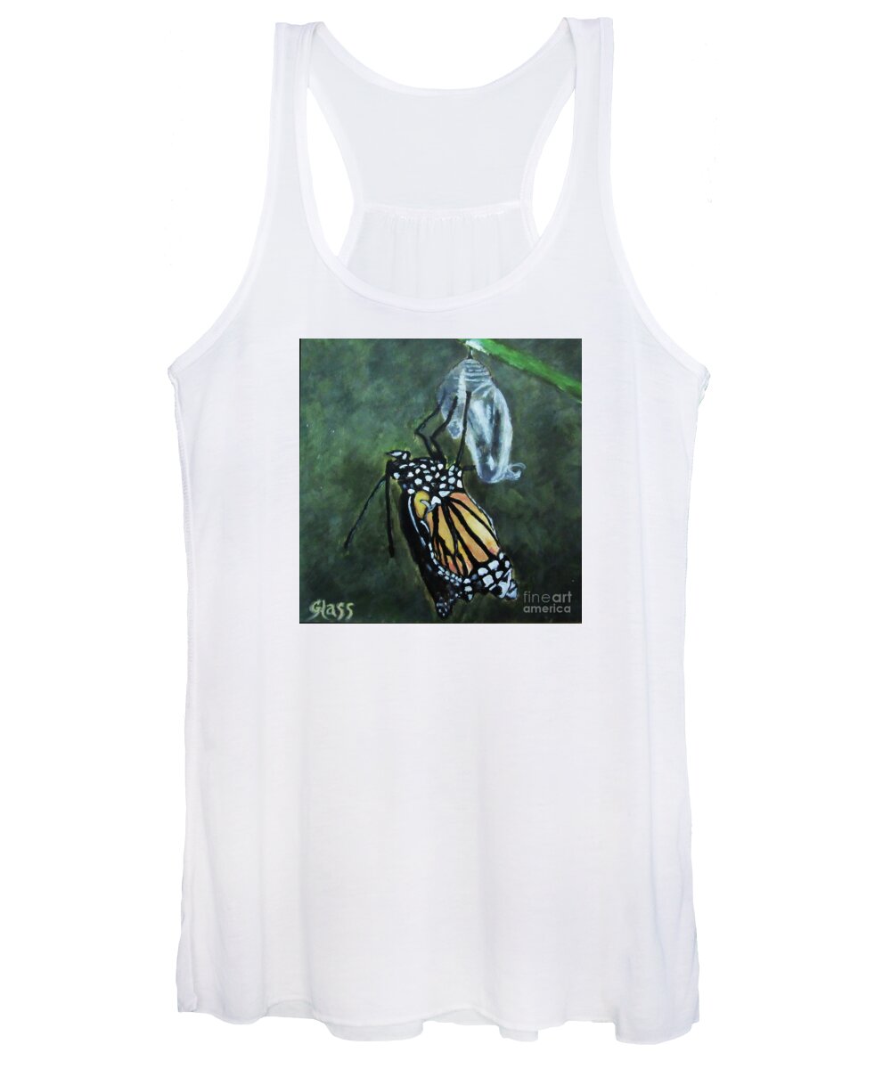 Acrylic Painting Women's Tank Top featuring the painting We Shall All Be Changed by Tina Glass