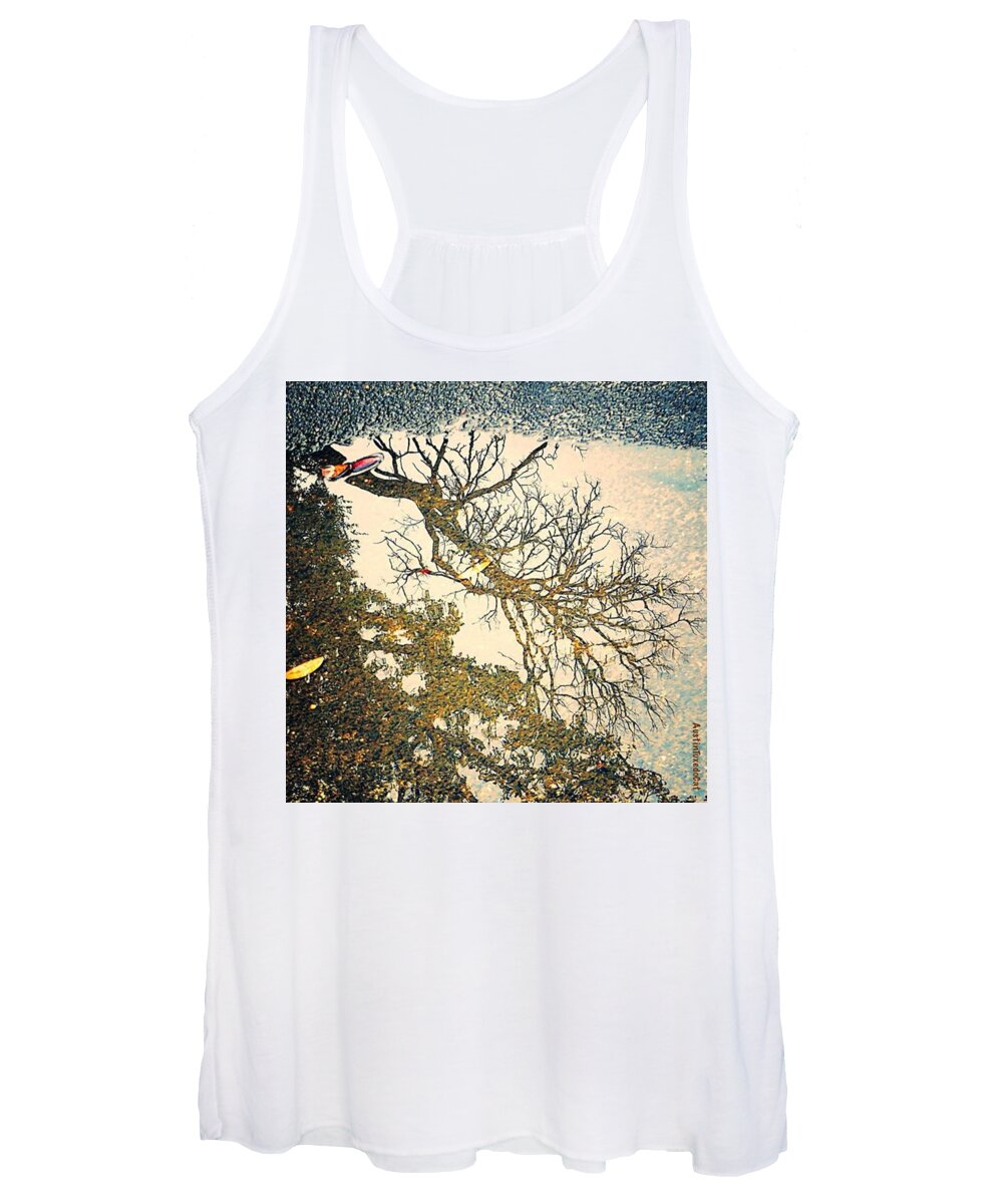 Raining Women's Tank Top featuring the photograph While Everyone Watches Football On Tv by Austin Tuxedo Cat