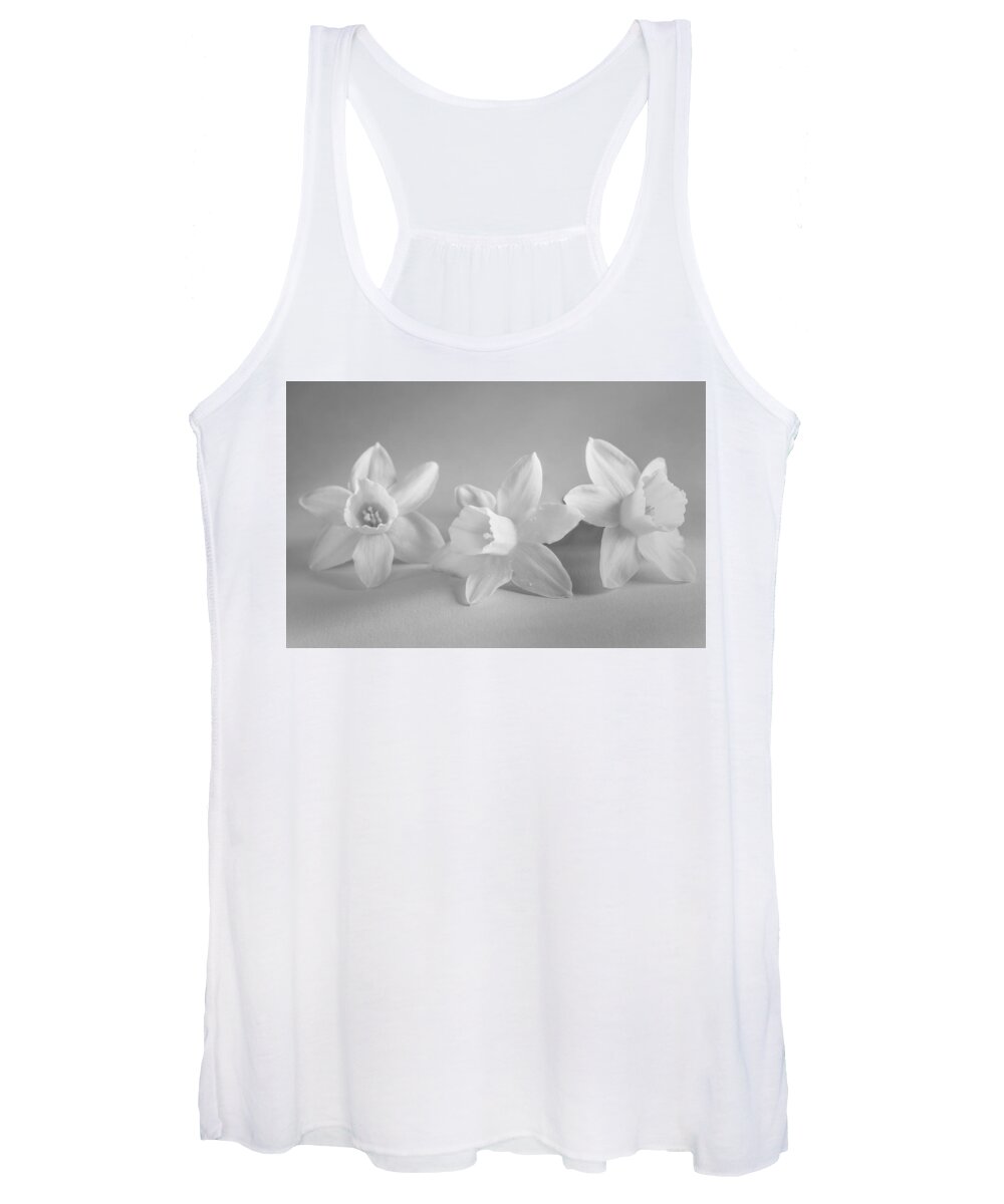 White Mini Narcissus Women's Tank Top featuring the photograph White Mini Narcissus by Iris Richardson