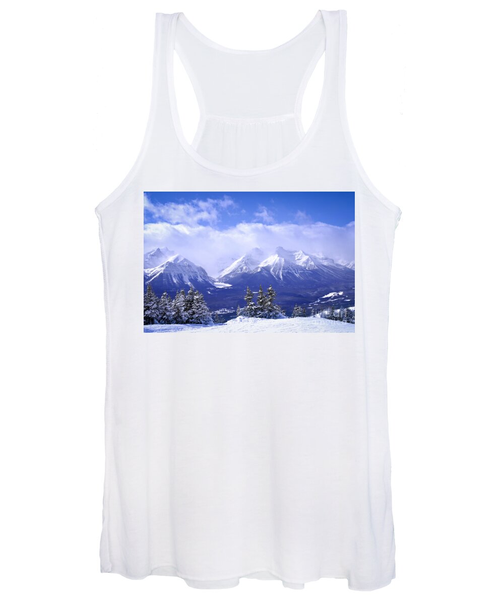 Mountain Women's Tank Top featuring the photograph Winter mountains 1 by Elena Elisseeva