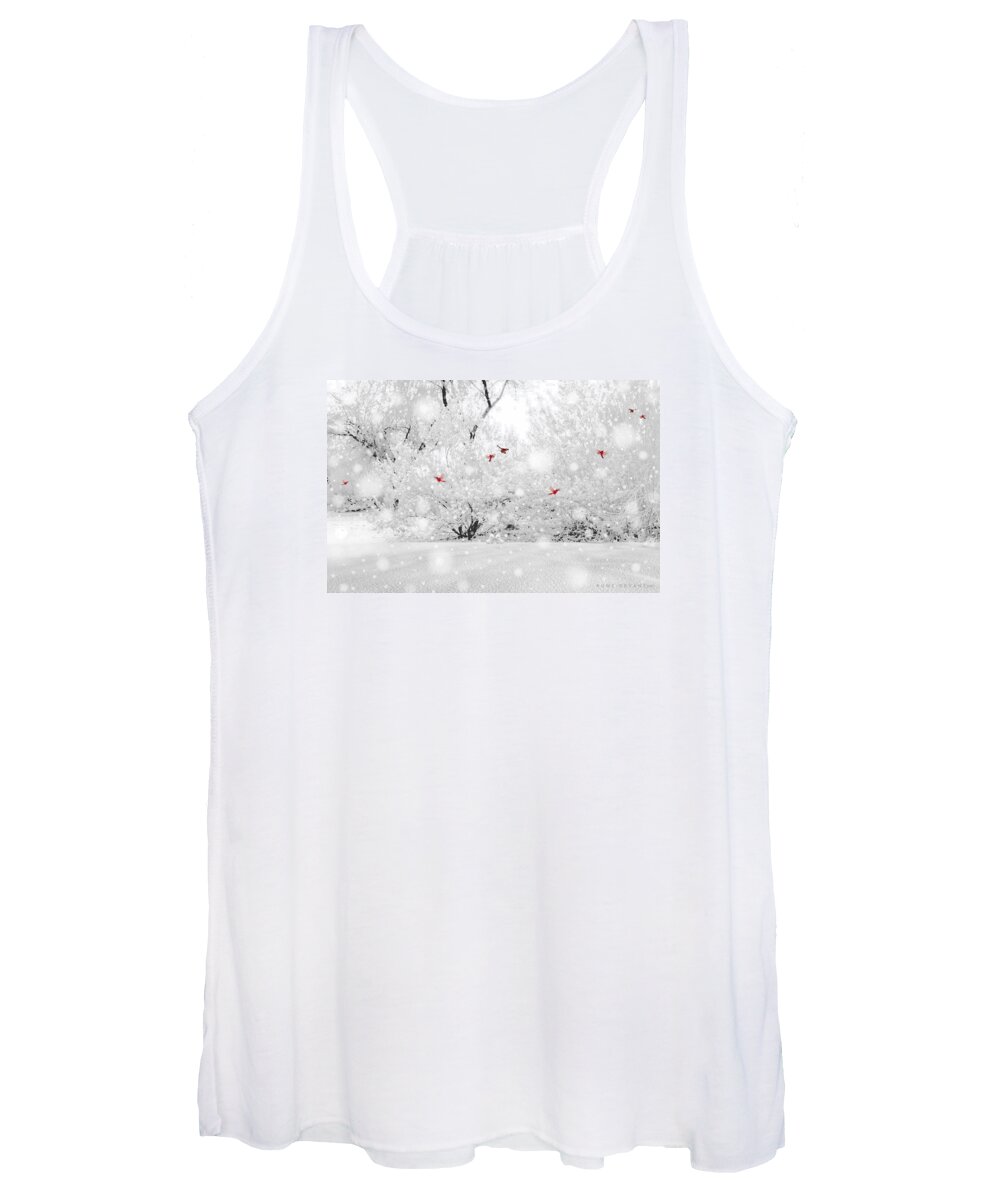 Winter Women's Tank Top featuring the mixed media Winter, Winter by Kume Bryant