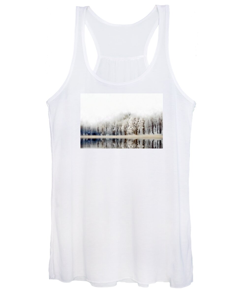 Winter Women's Tank Top featuring the photograph Winterscape by Andrea Kollo