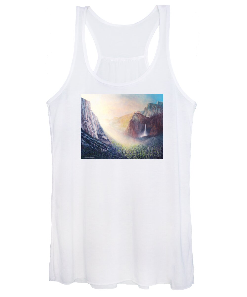 Yosemite Women's Tank Top featuring the painting Yosemite Morning by Douglas Castleman