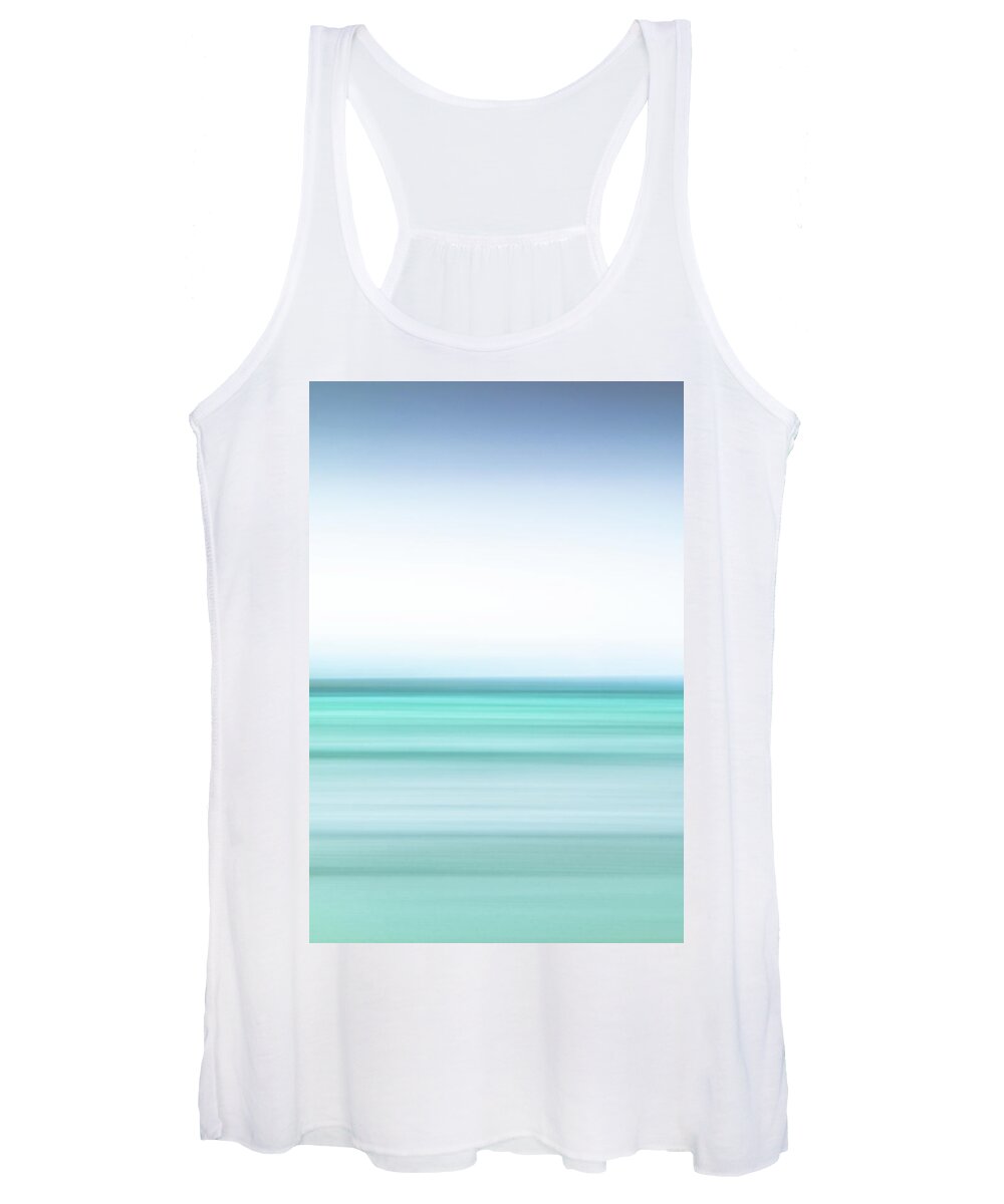 Absract Women's Tank Top featuring the photograph Luskentyre Blue by Adam West
