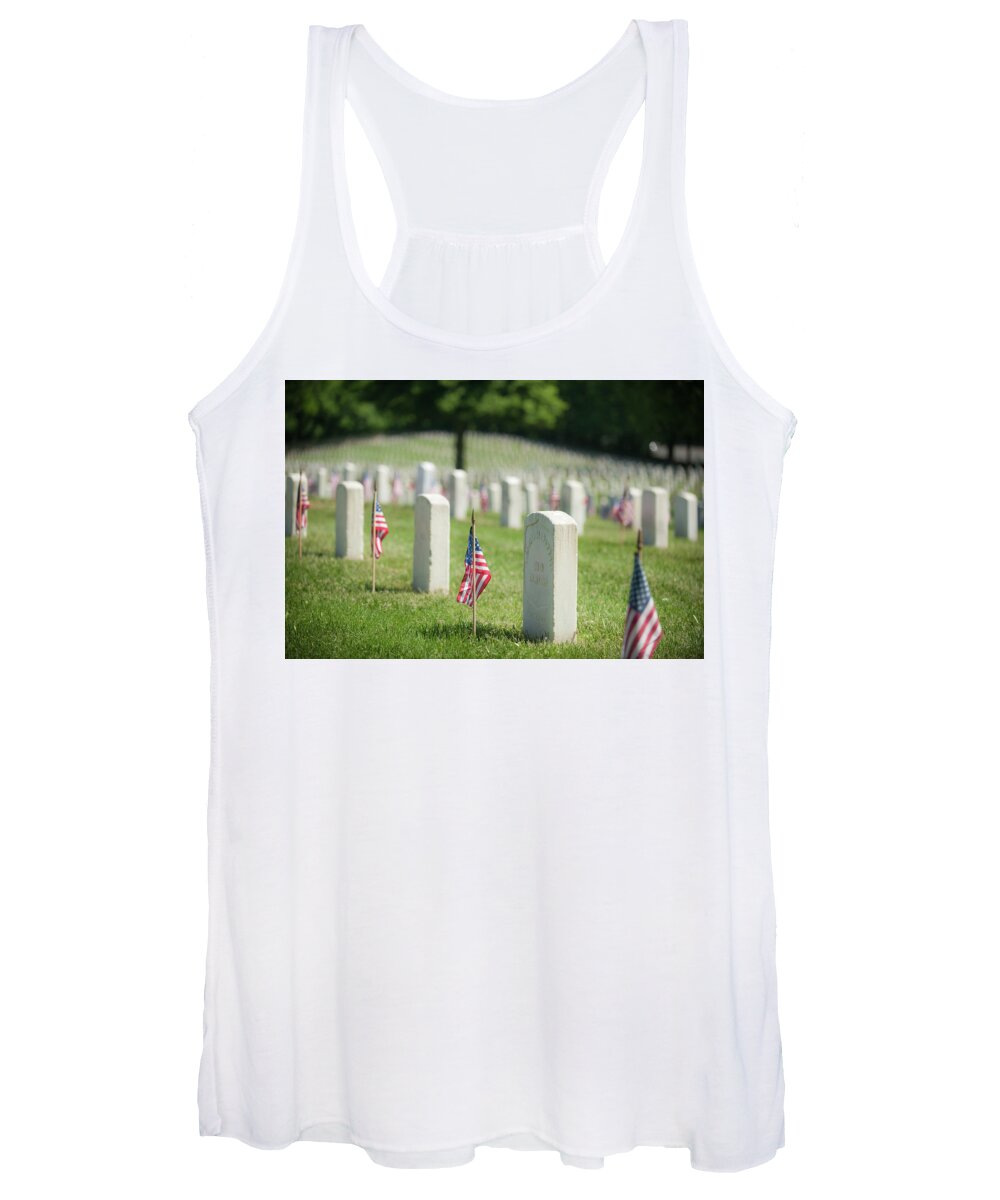 Flags Women's Tank Top featuring the photograph Memorial Day #1 by Mark Duehmig