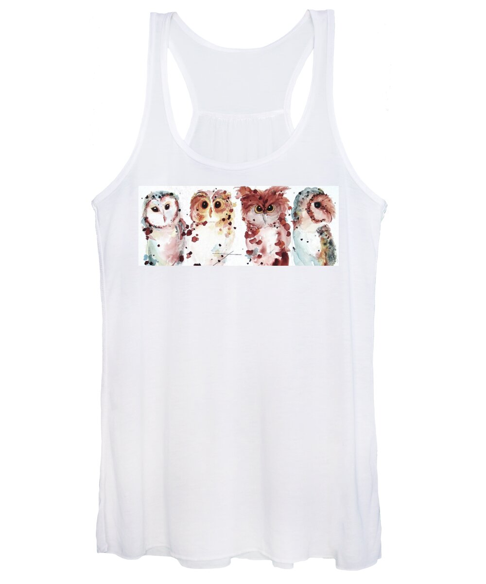 Colorado Women's Tank Top featuring the painting The Gang by Dawn Derman