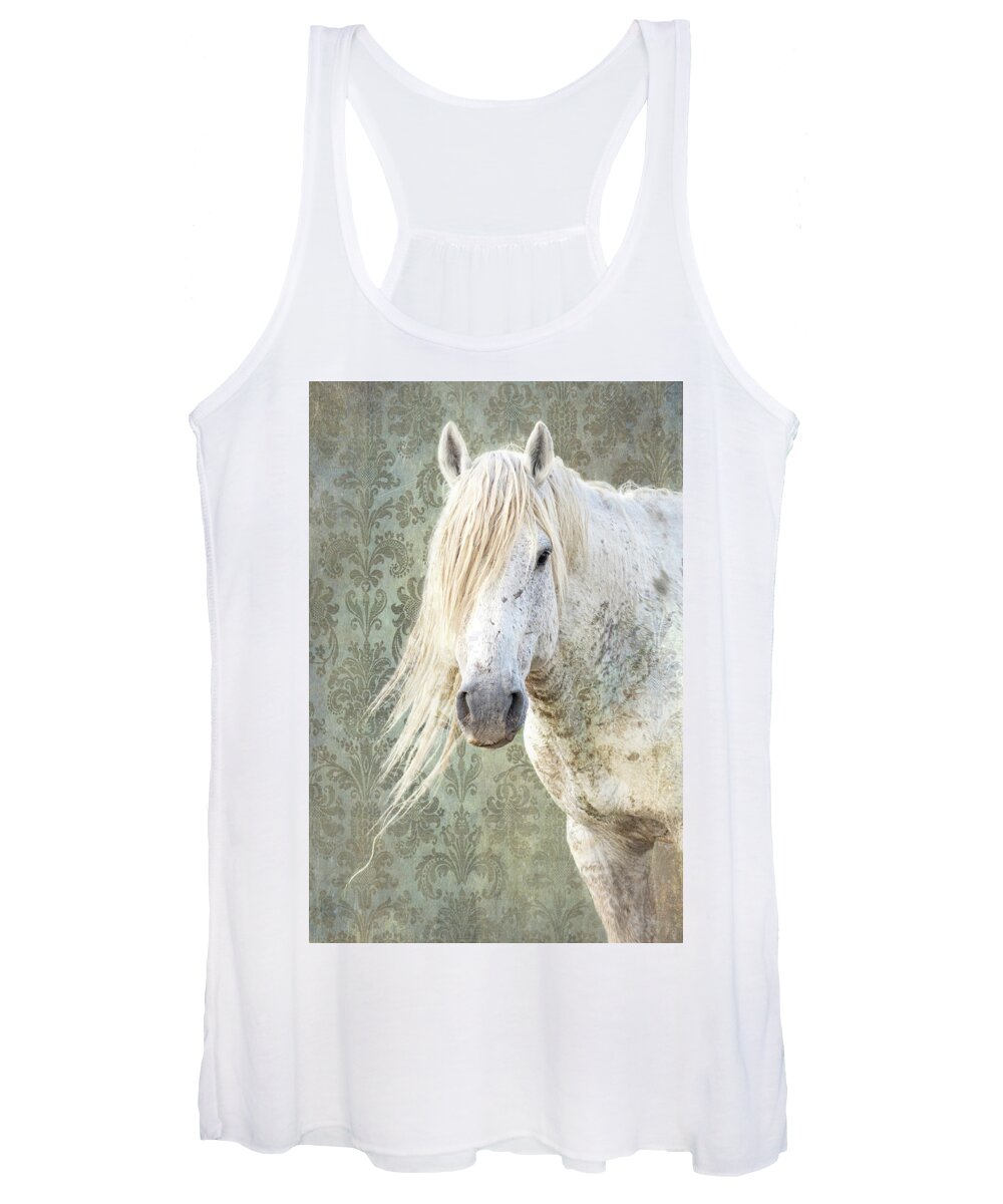 Wild Horses Women's Tank Top featuring the photograph A Life Well Lived 2 by Mary Hone