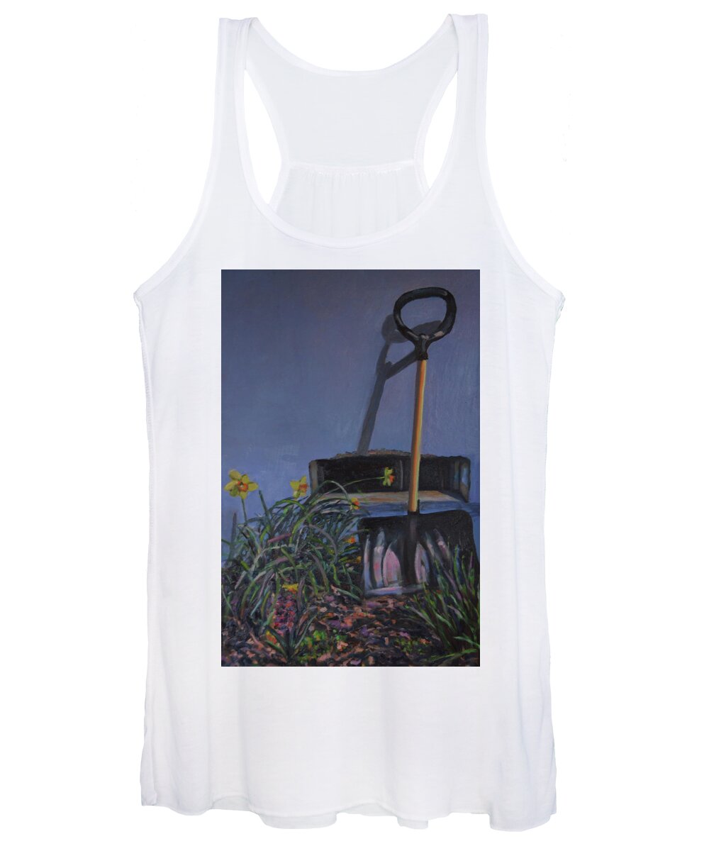 Spring Women's Tank Top featuring the painting April by Beth Riso