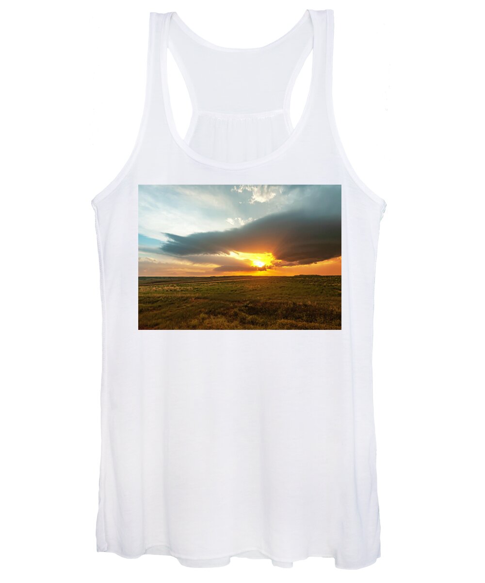 Tourism Women's Tank Top featuring the photograph As the Sun is Setting by Laura Hedien