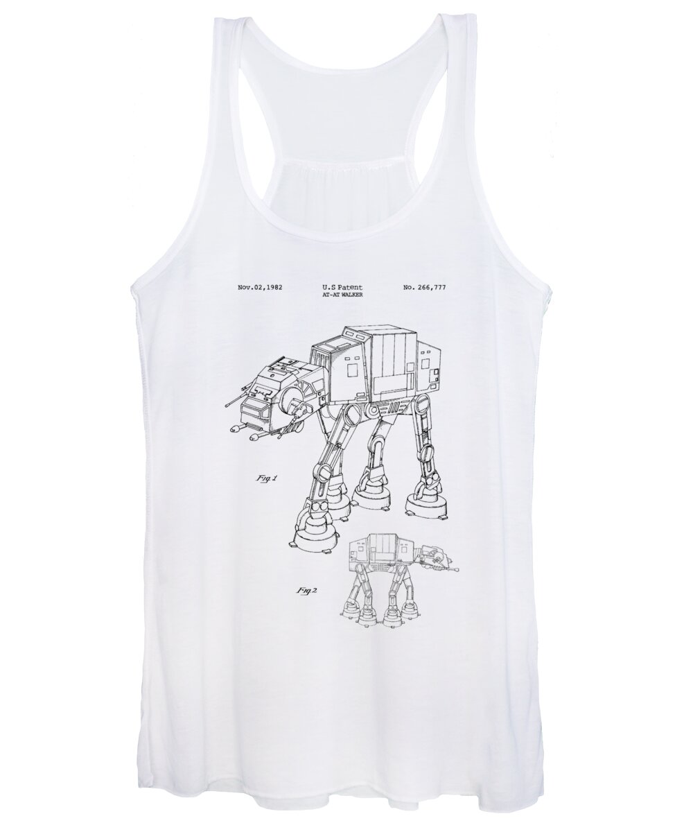 Star Wars Women's Tank Top featuring the digital art AT-AT Walker by Hoolst Design