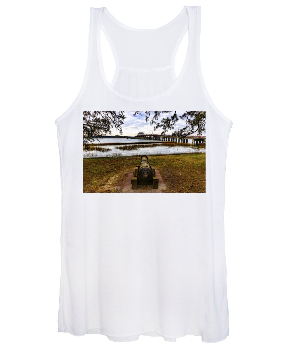 Beaufort Women's Tank Top featuring the photograph Beaufort Canon by Norma Brandsberg
