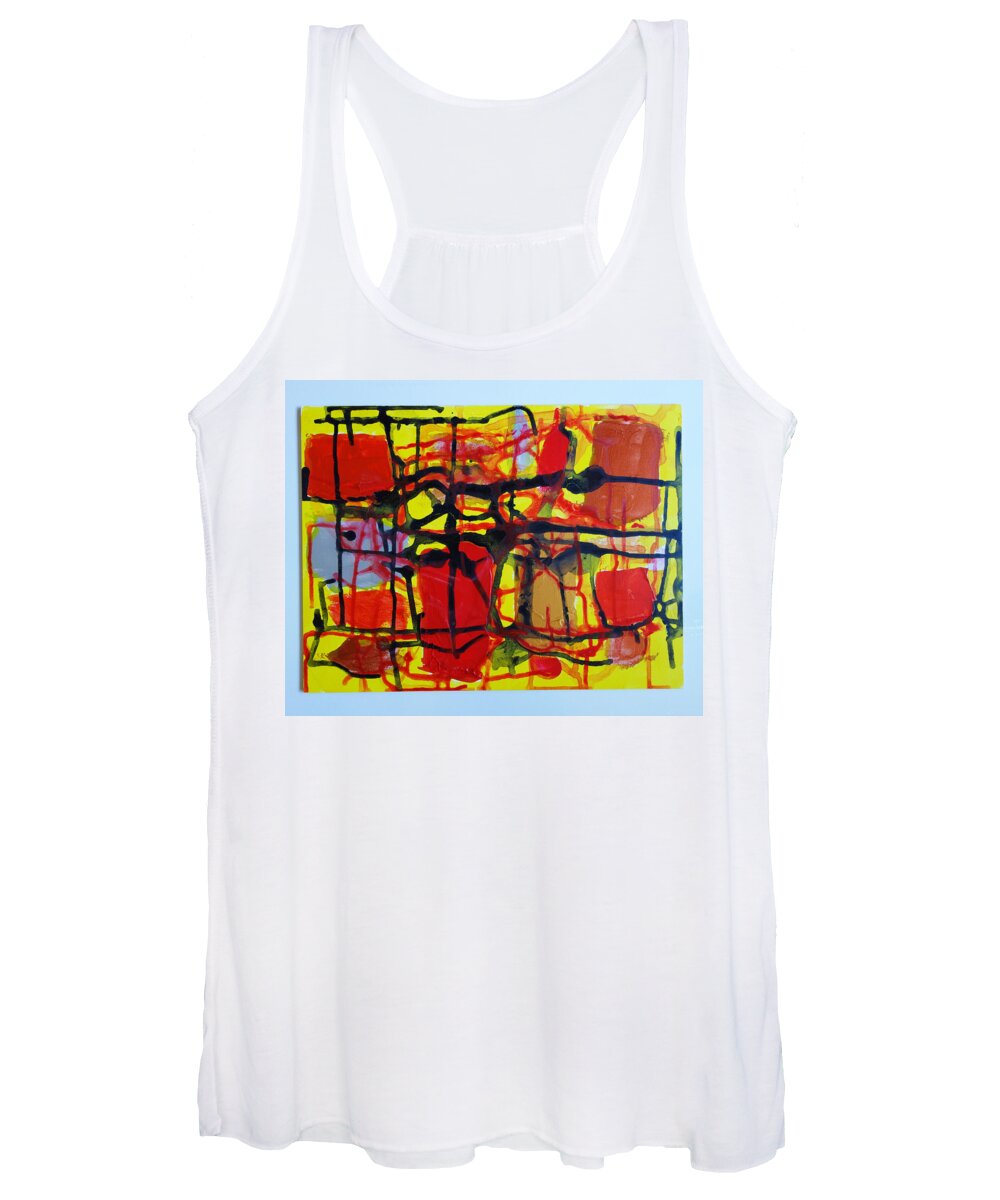  Women's Tank Top featuring the painting Caos 05 by Giuseppe Monti