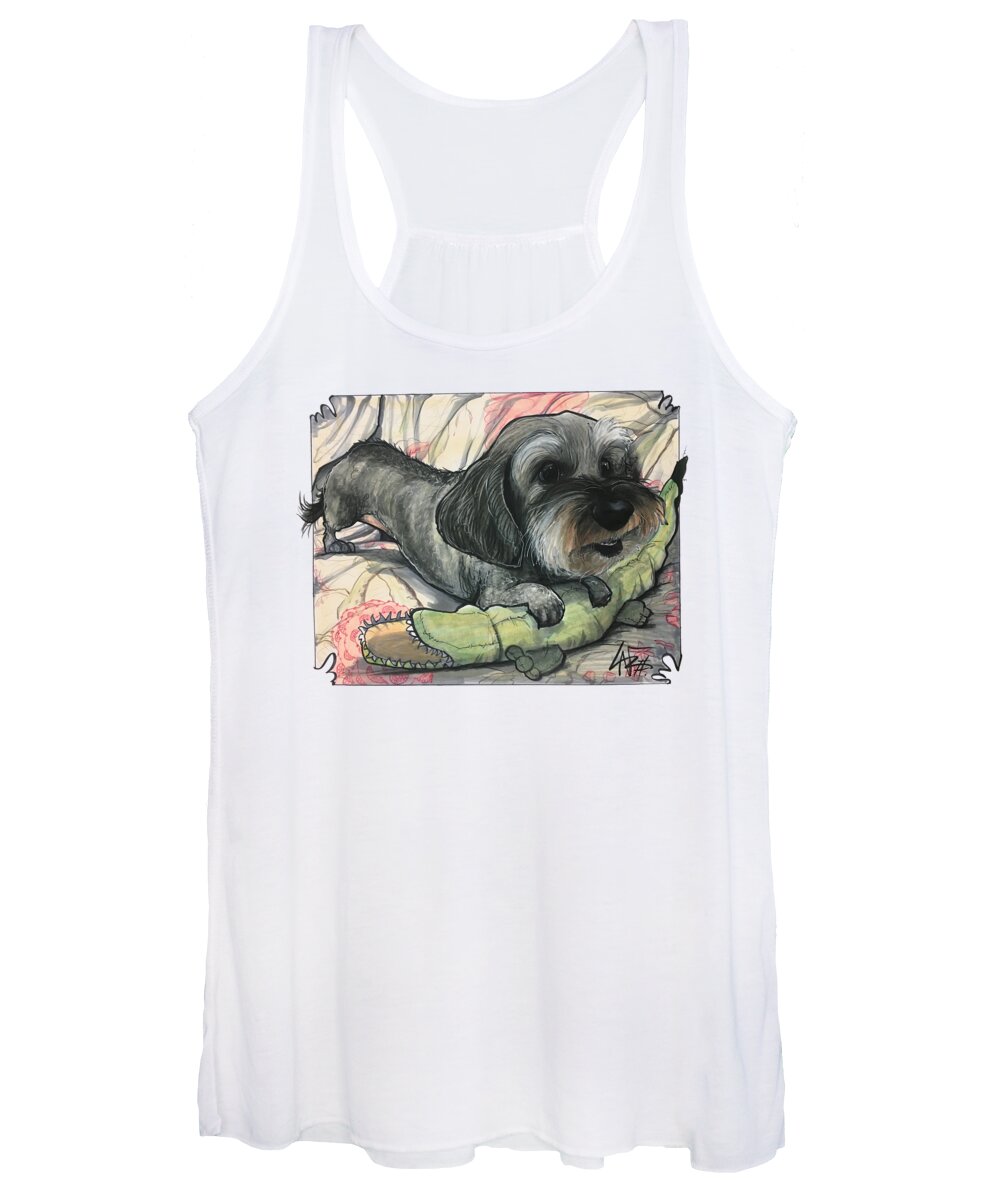 Citron Women's Tank Top featuring the drawing Citron 4810 by John LaFree