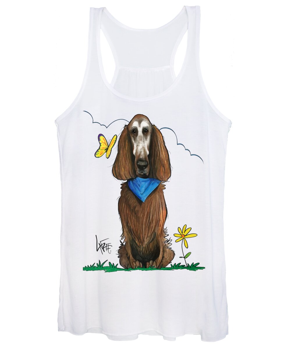 Fernandez Women's Tank Top featuring the drawing Fernandez 3571 by John LaFree