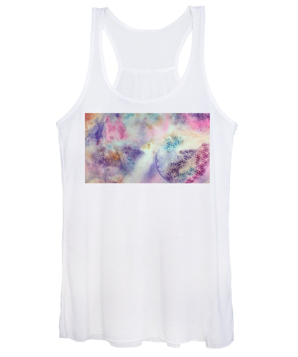 Flower Of Life Women's Tank Top featuring the painting Flower of Life by Tara Moorman
