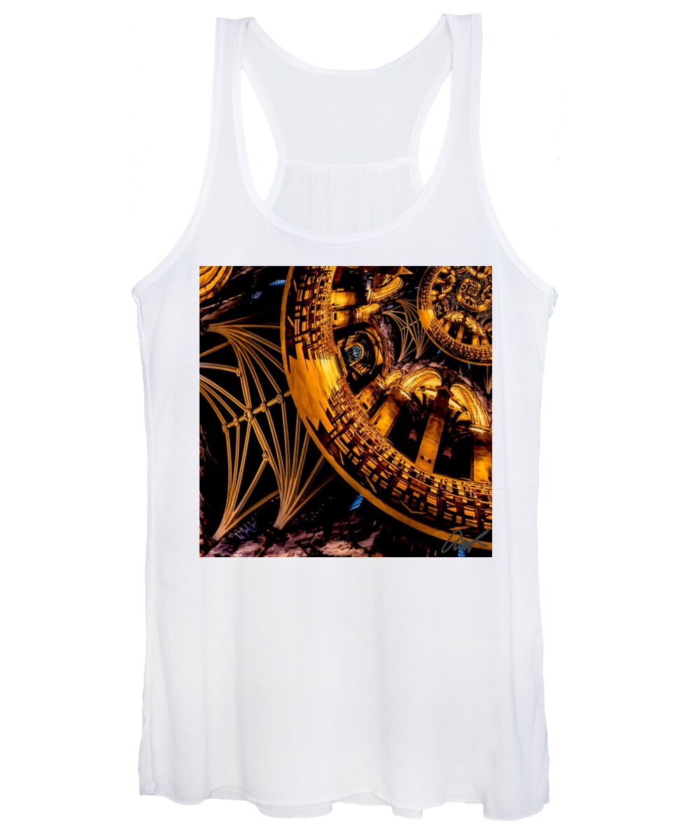Pets Art Women's Tank Top featuring the digital art Glory Be To God In The Highest by Callie E Austin