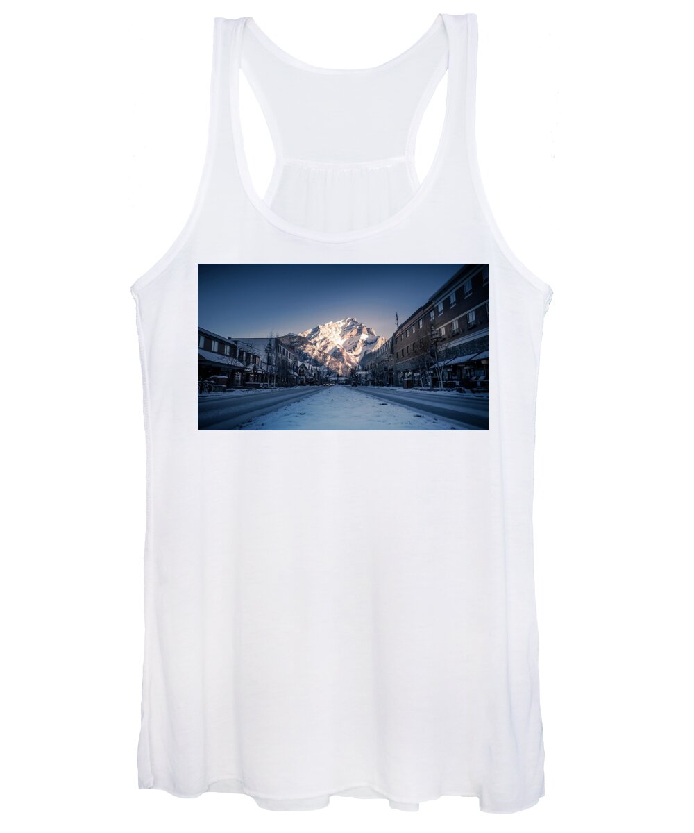 Alberta Women's Tank Top featuring the photograph Good Morning Banff by Thomas Nay