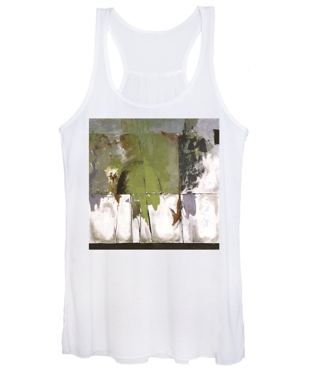 Nature Women's Tank Top featuring the painting Haven by Janet Zoya