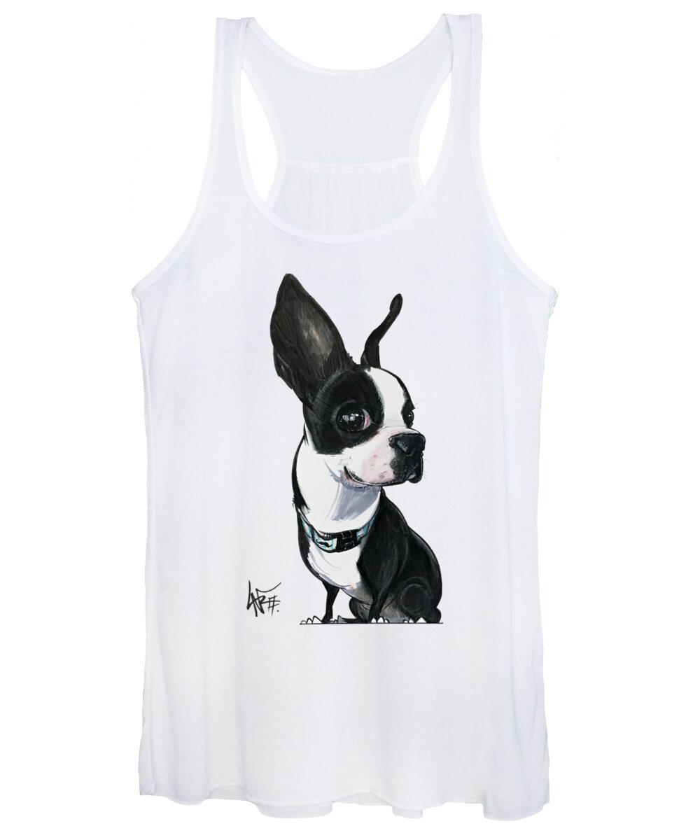 Hellmich Women's Tank Top featuring the drawing Hellmich 5145 MONROE by Canine Caricatures By John LaFree