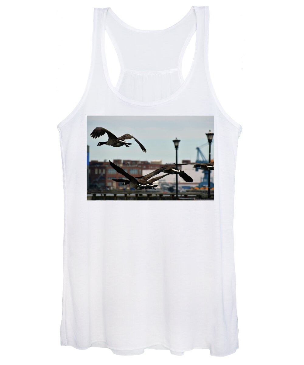 Bird Women's Tank Top featuring the photograph Heralding Springs Arrival by Vicky Edgerly